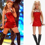 Кайли Миноуг с куклой