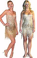 Скарлетт и Бритни в платье от Роберто Кавалли